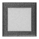 фото mini №3, Lattice ventilation colored grilles oskar 17x17 centimeters black-silver