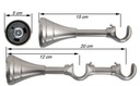фото mini №16, Cornice double 19 mm+ 19 mm 480 centimeters