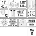 фото мини №9, Направляющая для цепи пил 18'' 325u