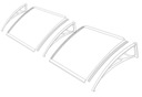 фото mini №7, Visor nad door metal-gum 80 centimeters x 360 centimeters