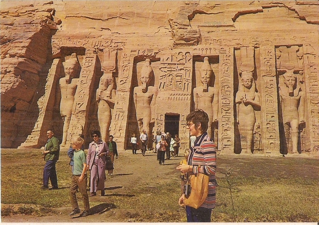 pocztówka ABU SEMBEL Świątynia EGIPT