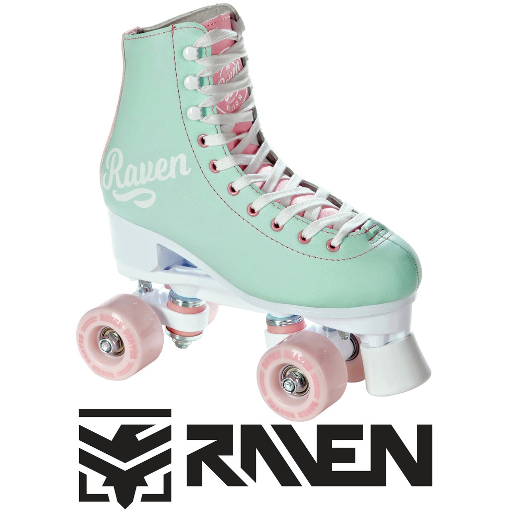 Nowe Klasyczne Wrotki Raven Elle Mint/Pink roz. 35