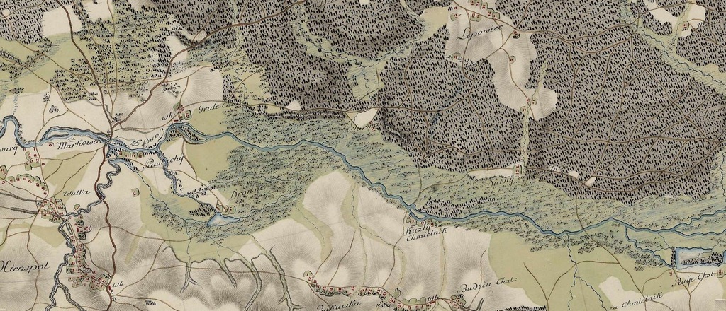 Super mapa z 1783 Księżpol Markowicze ok. BIŁGORAJ