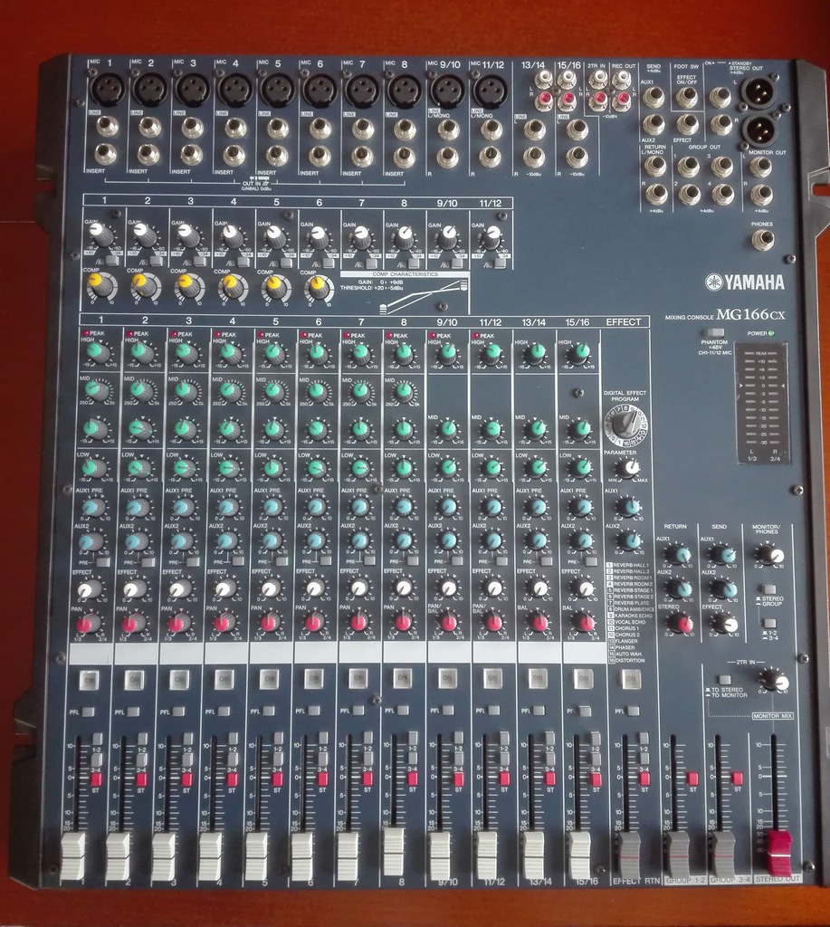 Mikser Yamaha MG 166 CX z procesorem efektów. - 7222380726