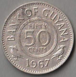 Gujana / 50 centów / 1967