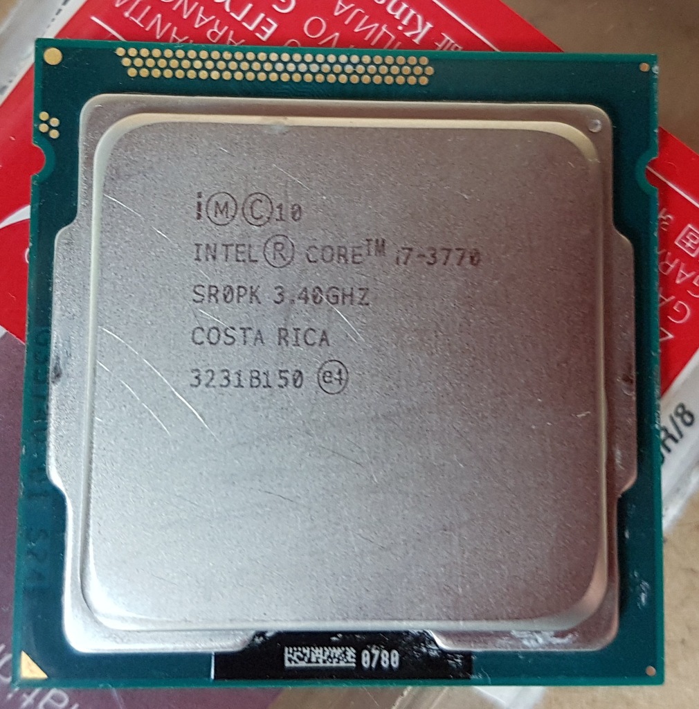Intel Core i7 3770 4x3,4GHz 8 wątków LGA1155 sr0pk