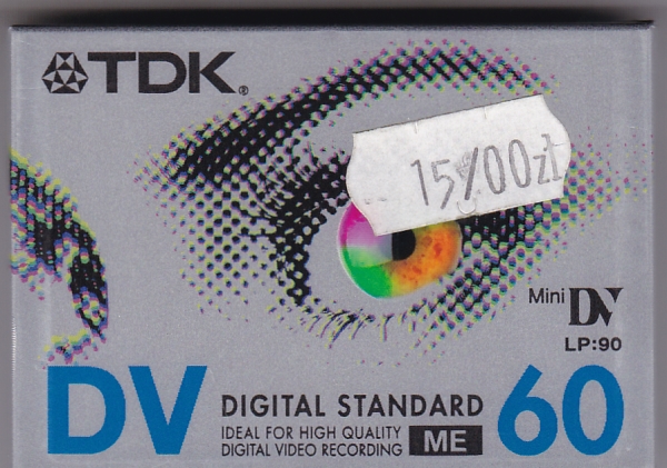 TDK Mini DV 60 Kaseta Video Made in Japan / FOLIA