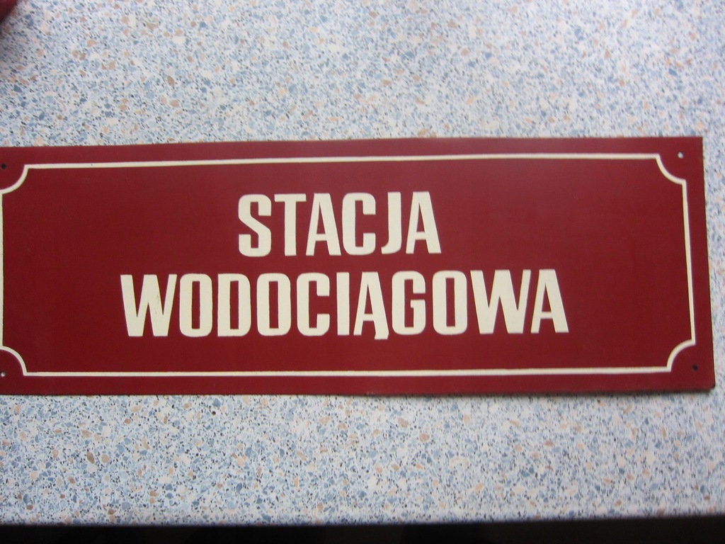 tablica informacyjna Stacja Wodociagowa PRL
