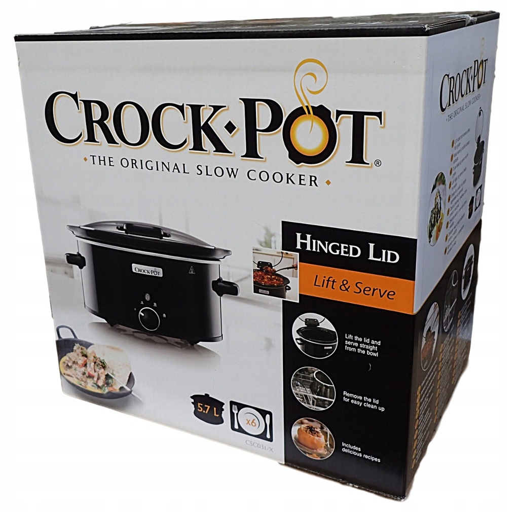 Wolnowar Crock-Pot CSC031 5,7l Slow Cooker - NOWY