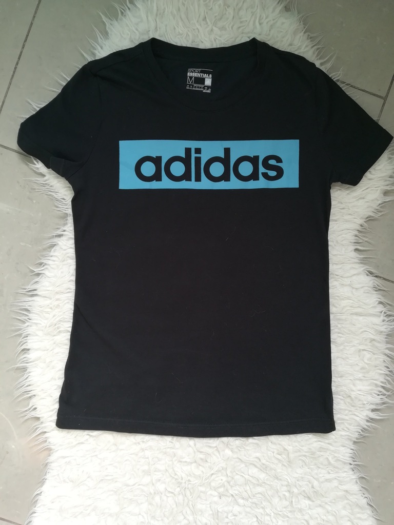 Adidas koszulka czarna rozmiar S M sport essential