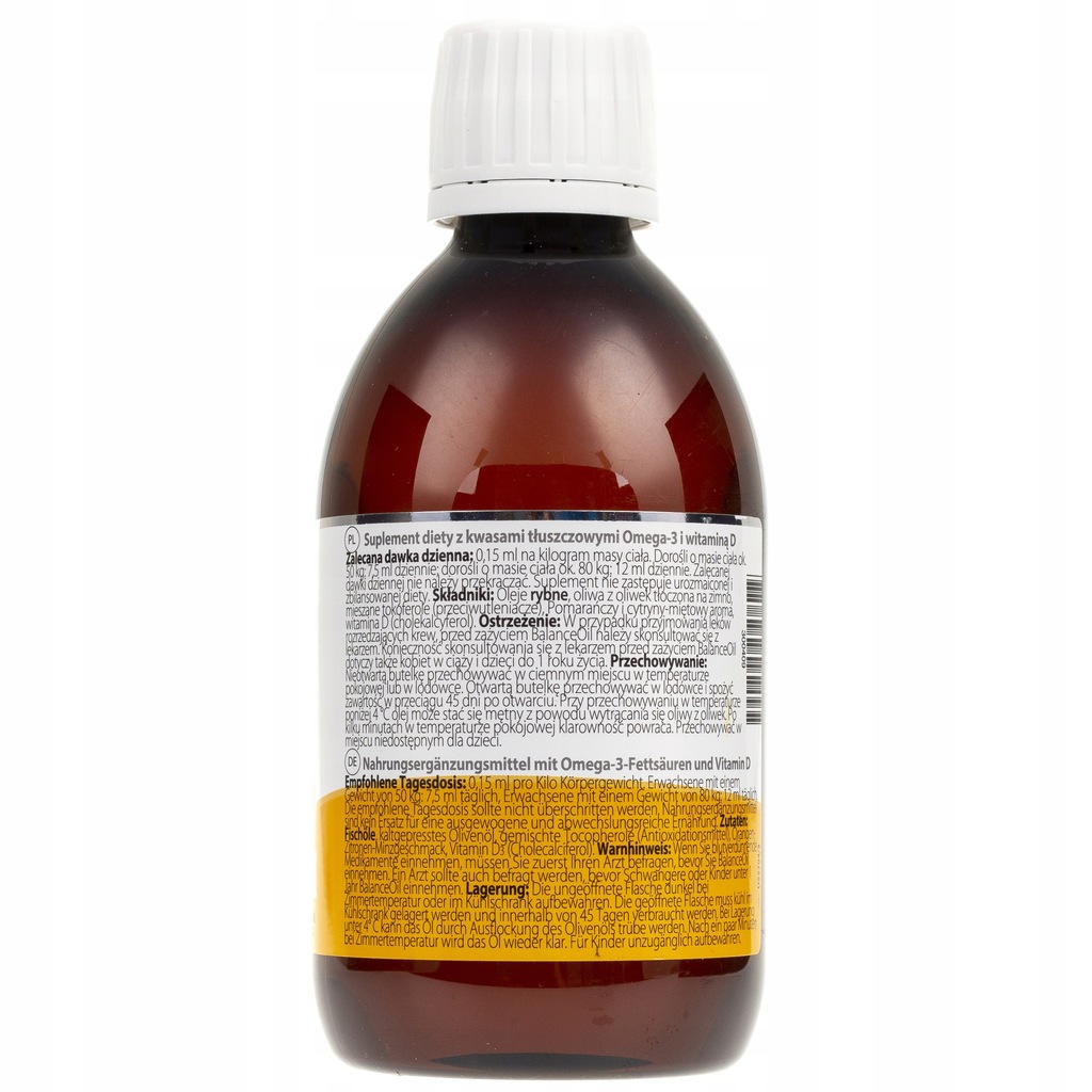 ZINZINO BALANCE OIL OMEGA3 EPA DHA4 300 ML 7580502631 oficjalne archiwum Allegro