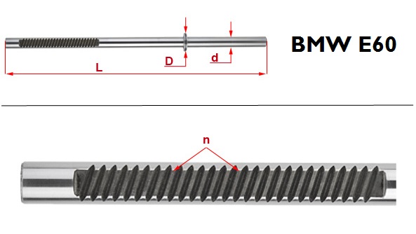 LISTWA ZĘBATA MAGLOWNICA BMW E60 E61