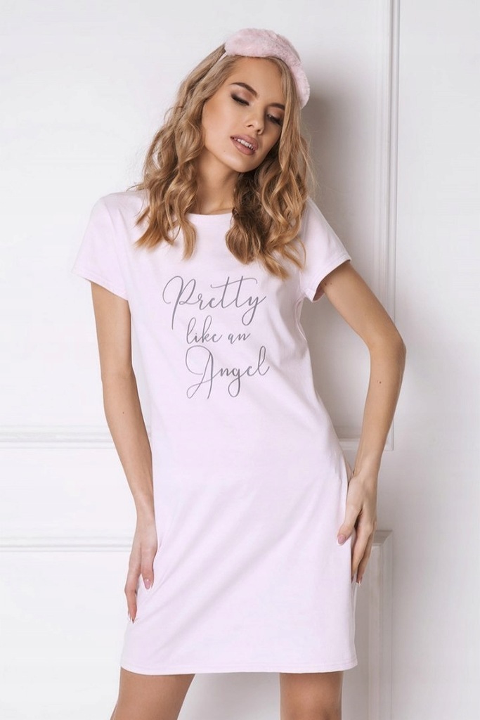 Koszula Nocna Model Pretty Angel Pink