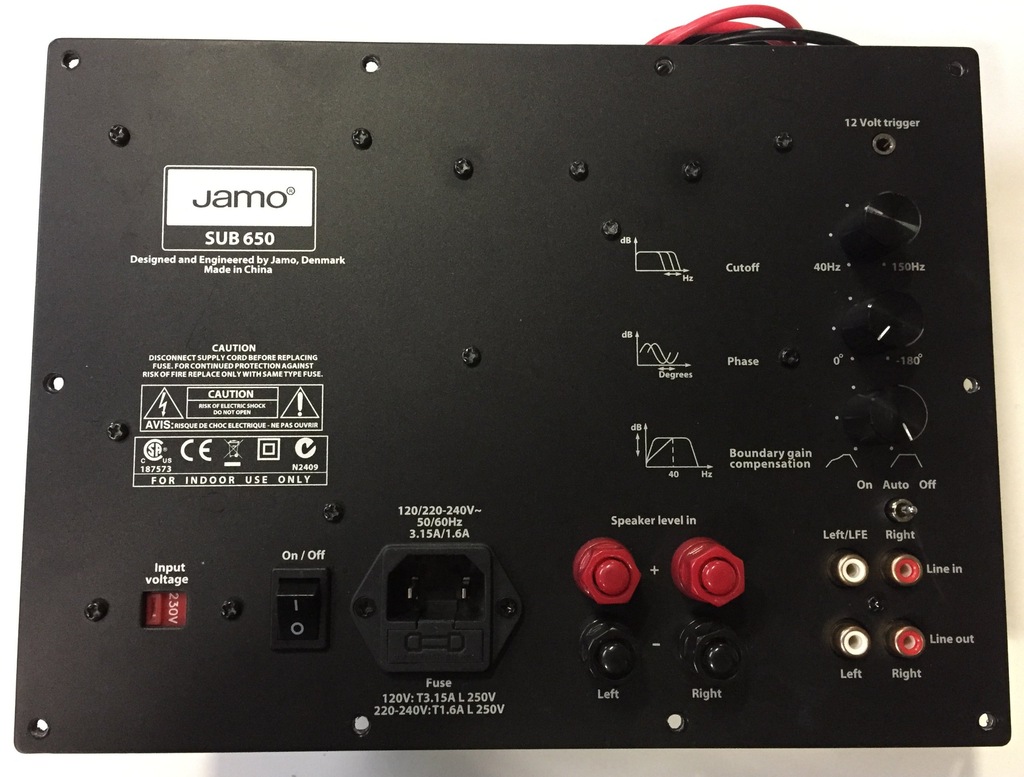 74869 Jamo SUB 650 elektronika do subwoofera 7131441884 oficjalne
