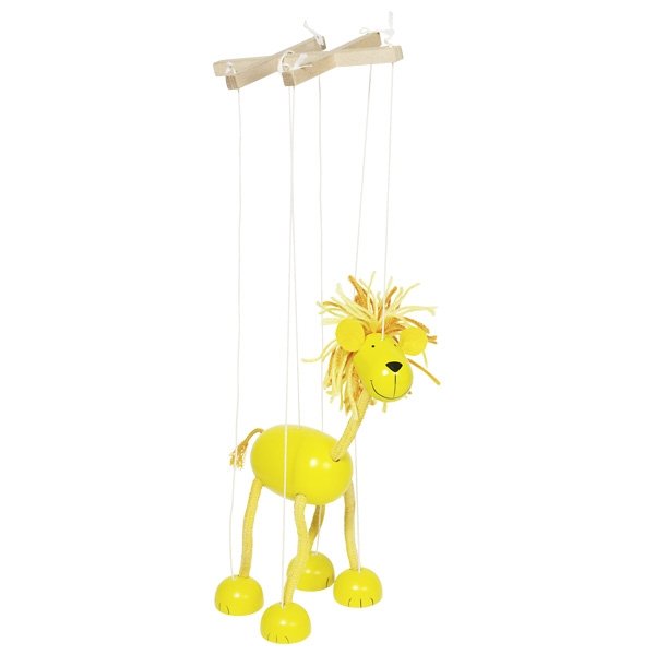 MARIONETKA DREWNIANA zabawa w DOMOWY TEATRZYK LEW