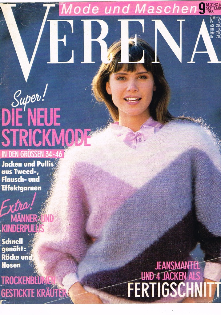 Verena 9 / 1986 burda robótki hafty