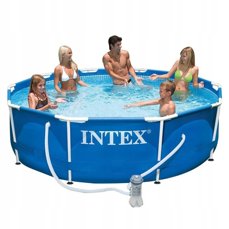 Intex Basen Stelazowy Z Filtrem I Pompa 366x76 Cm 7442714233 Oficjalne Archiwum Allegro