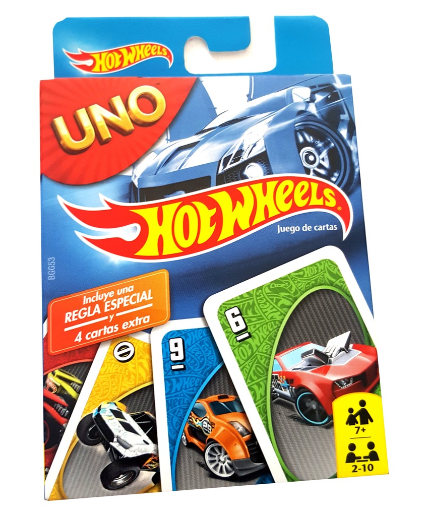 UNO HOT WHEELS Karty Do Gry / Gra Karciana