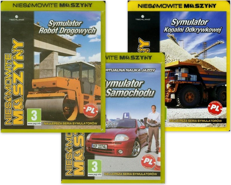 Symulator Kopalni Odkrywkowej+Robót Drogowych+Auta