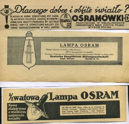 reklama: Żarówki OSRAM 3 x