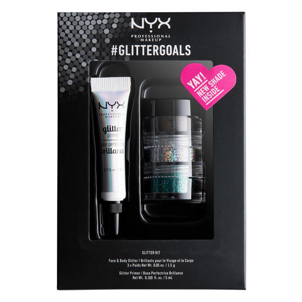 NYX GLITTERGOALS zestaw Glitter Primer + Brokaty