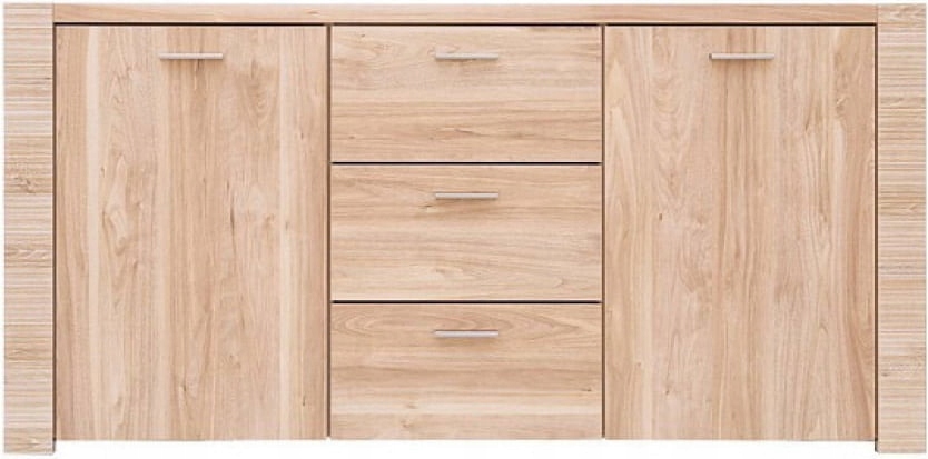 Komoda Pojemna Nowoczesna Raflo Black Red White