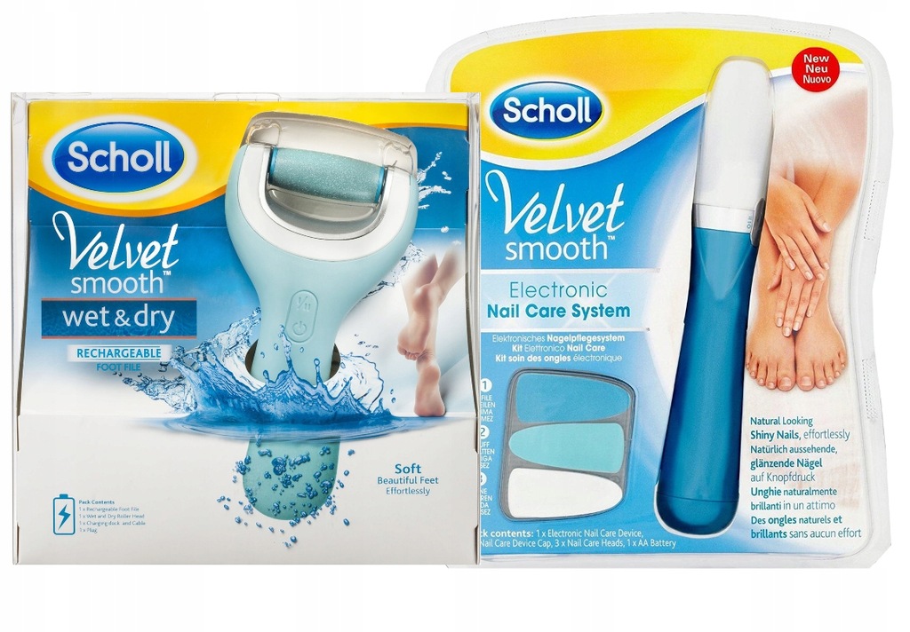 SCHOLL VELVET WET ZESTAW PILNIK DO STUP I PAZNOKCI 7777711464