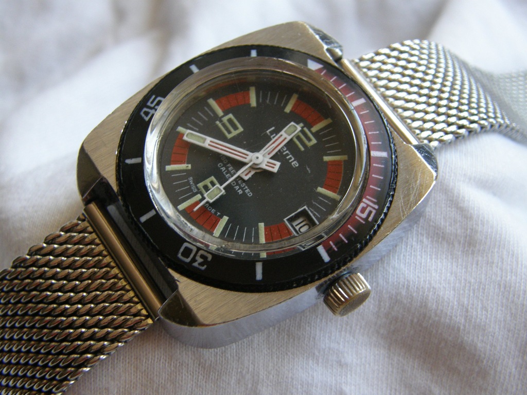 LUCERNE DIVER WATCH ZABYTKOWY MECHANICZNY ZEGAREK