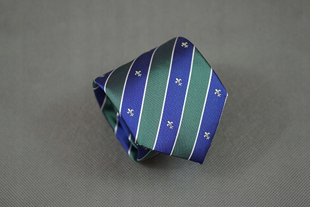 6. Krawat REPUBLIC OF TIES regimental zielony