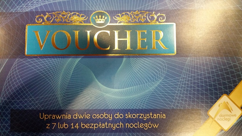 Voucher, nocleg noclegi za darmo darmowe noclegi
