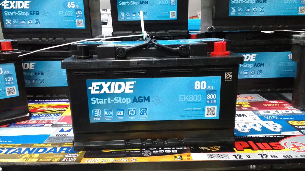 Akumulator Exide EK800 AGM STARTSTOP F21 80Ah 800A - 7573654350 ...