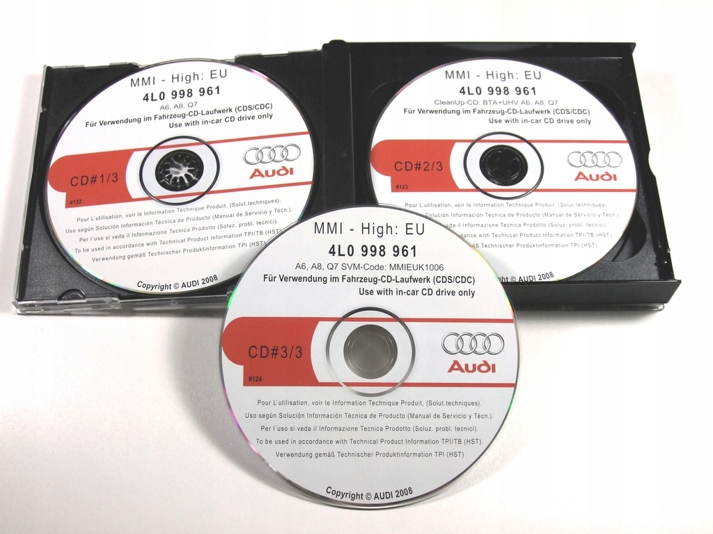 AUDI MMI 2G AKTUALIZACJA SOFT 5570 3CD 4L0998961