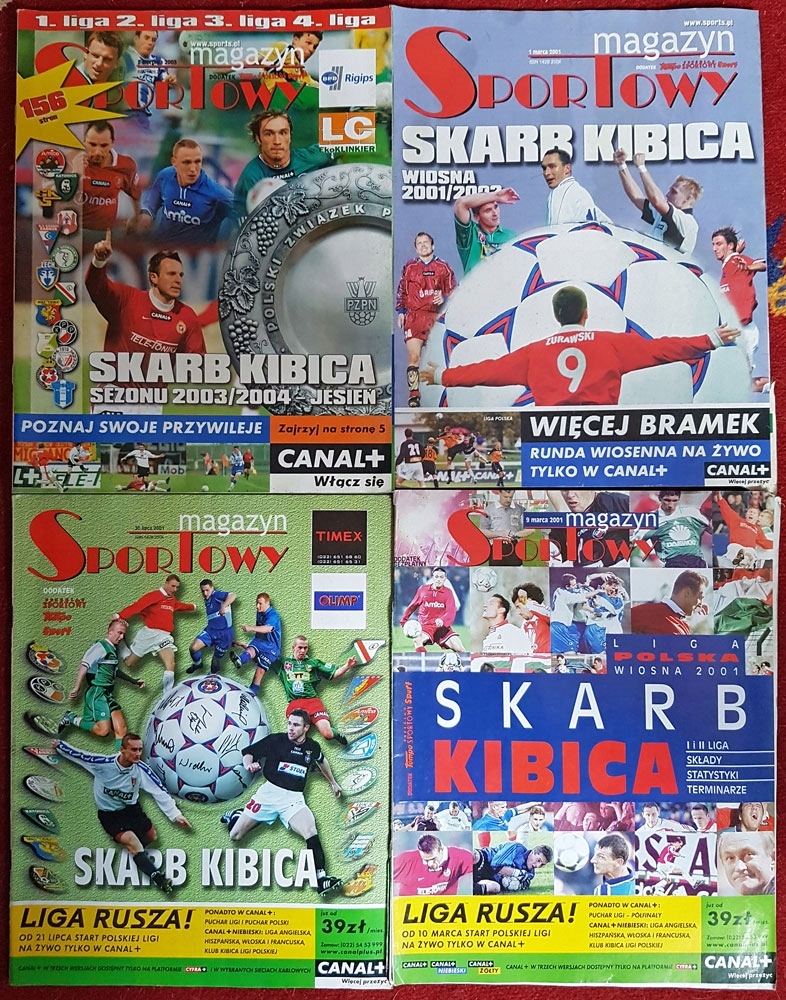 Skarb Kibica  zestaw 1997 -2005 (13 magazynów)