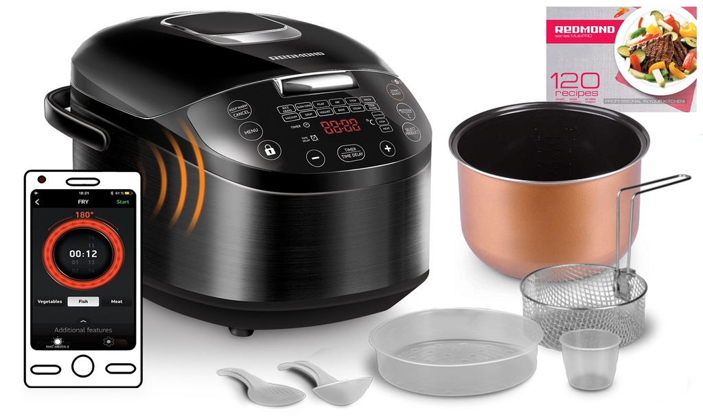 REDMOND M800S MULTICOOKER 900W BLUETOOTH 48 PROG. - 7096305922 ...
