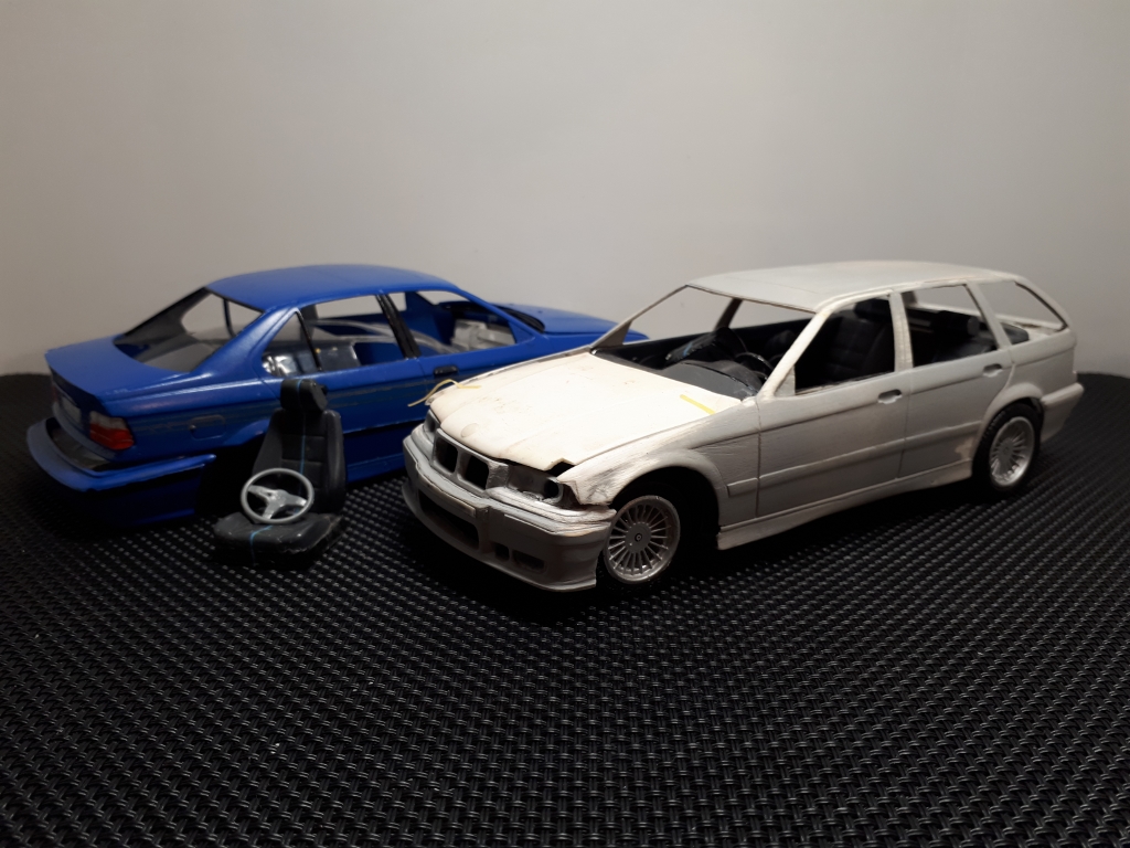 2x BMW e36 - KOMBI i SEDAN Alpina B6 1/24 Revell