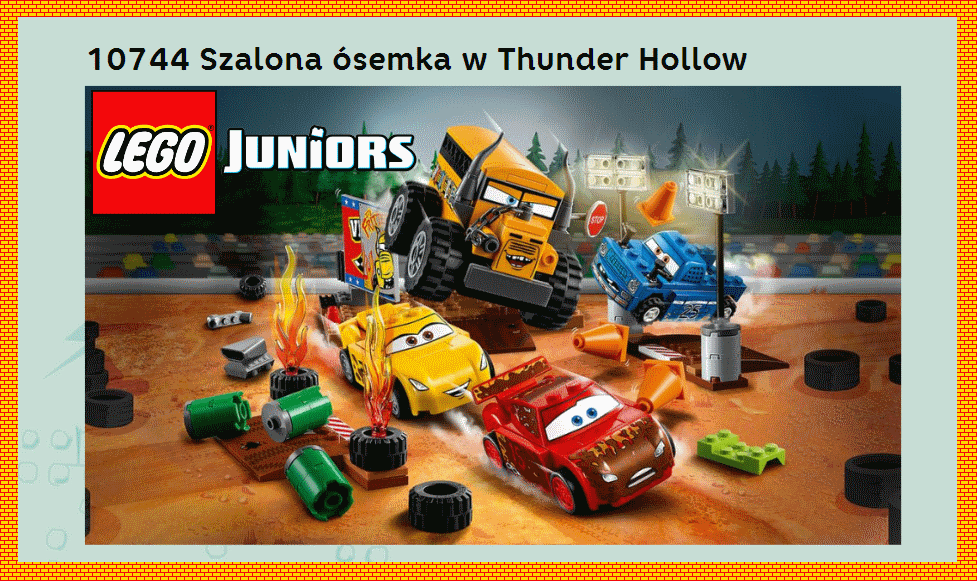 LEGO 10744 JUNIORS Szalona Ósemka w Thunder Hollow