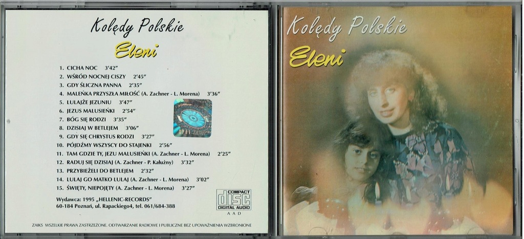 ELENI - Kolędy Polskie [CD] wyd.1995