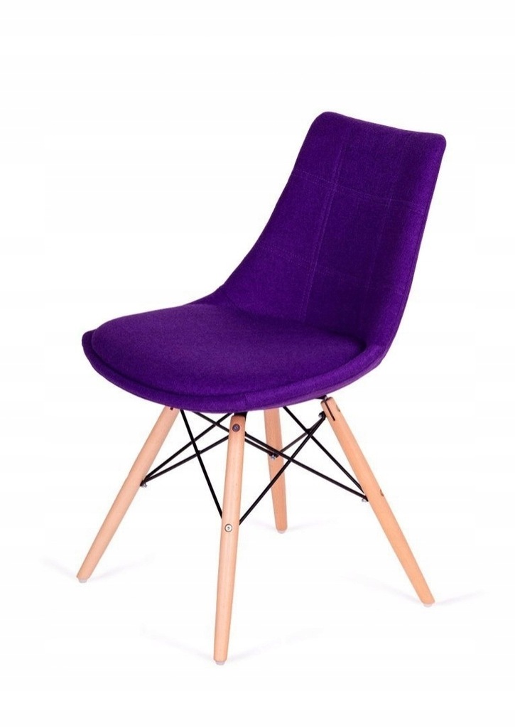 Krzesło FABRIC fioletowe - wełna