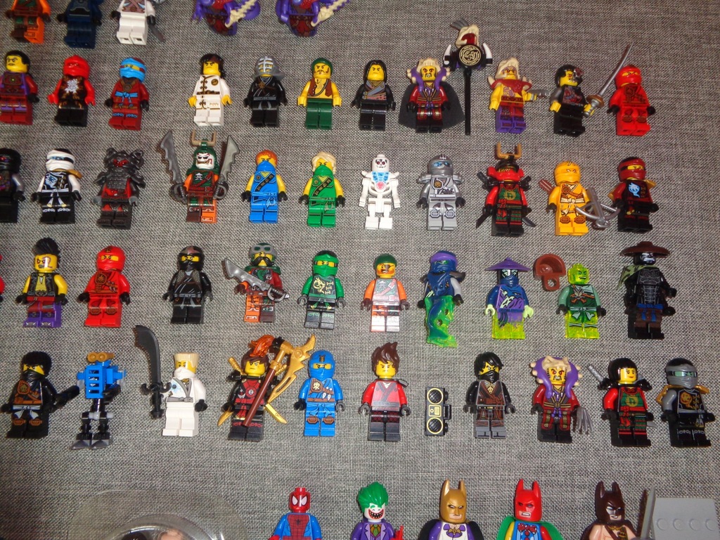 Figurki Lego (79szt) Ninjago 70szt, Batman 9szt. - 7327553072
