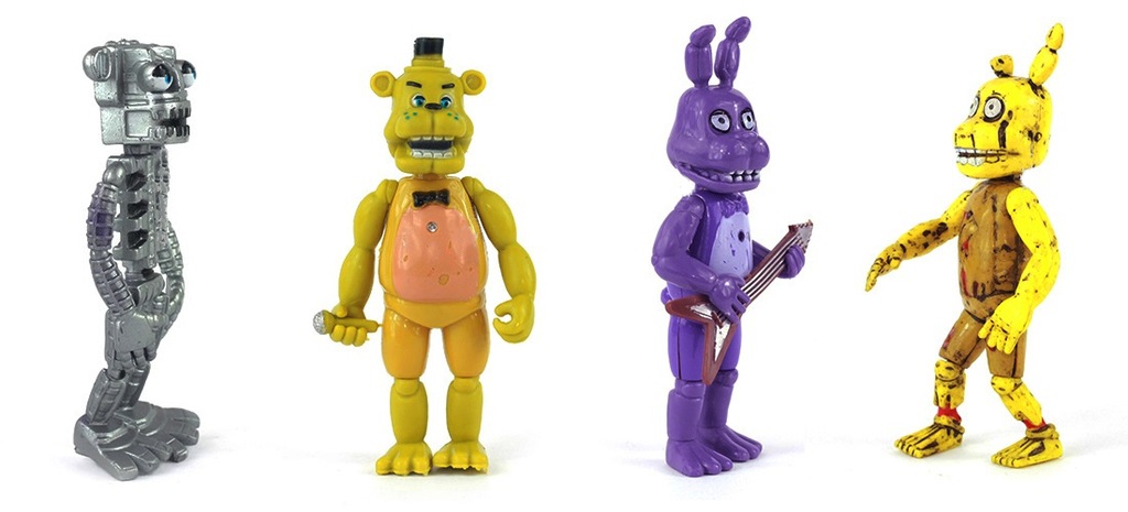 RUCHOME FIGURKI FNAF ŚWIECĄ LED DUŻY ZESTAW HIT