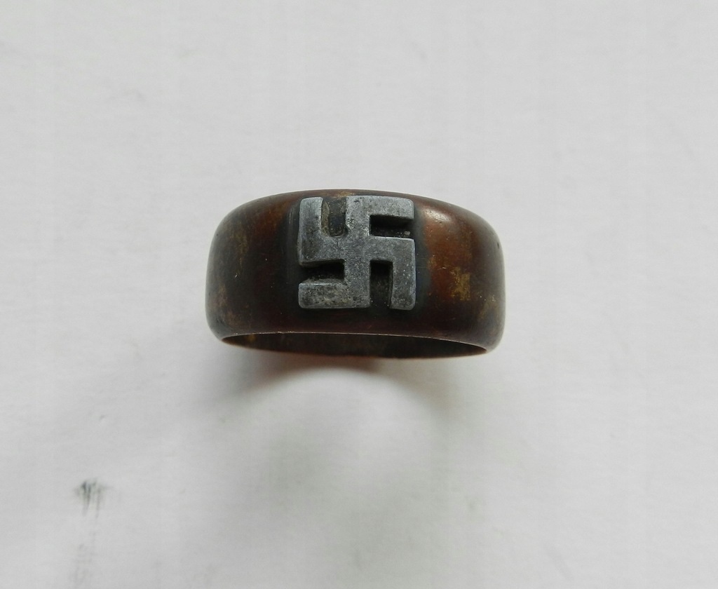 PIERŚCIEŃ / RING NSDAP - SWASTYKA - ORYGINAŁ BCM !