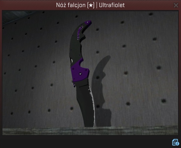 CS:GO NÓŻ Falchion Knife Ultraviolet 3/5