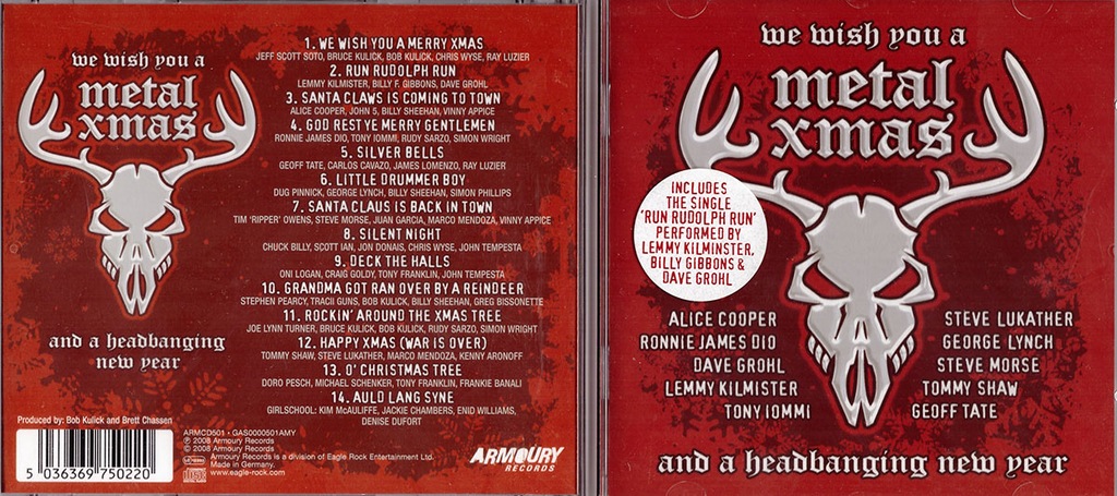 WE WISH YOU A METAL XMAS Alice Cooper Lemmy Grohl