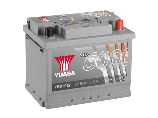 YUASA 5000 62Ah 620A MONTAŻ MODLIŃSKA 264A