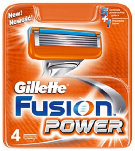GILLETTE WKŁAD DO MASZYNKI 4 szt Fusion Power