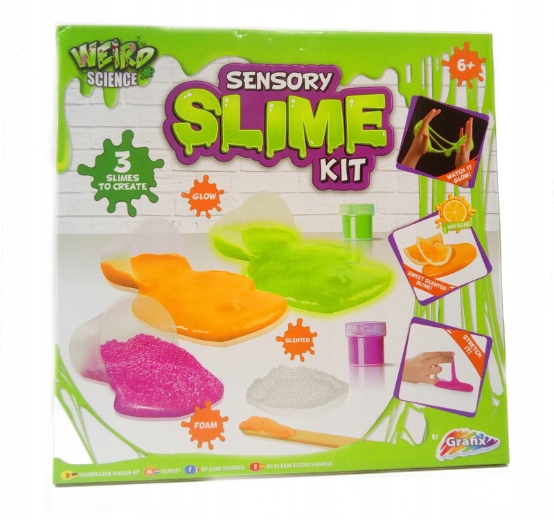 SENSORY SLIME KIT ZESTAW PLASTYCZNY 3W1 GLUT KIT