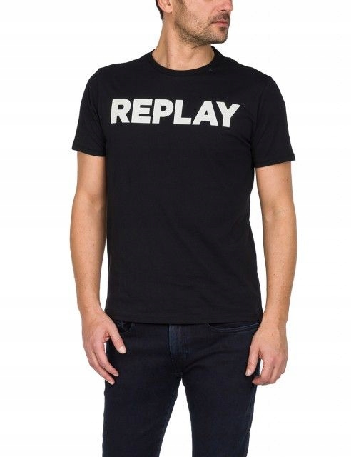 T-shirt męski Replay M35942660-098 - L