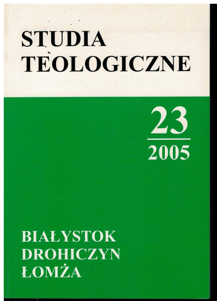 Studia Teologiczne Białystok Drohiczyn Łomża 23