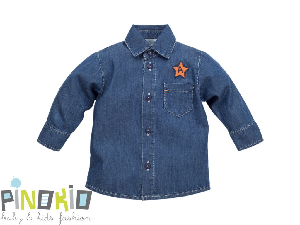Koszula jeansowa XAVIER bawełna - Pinokio - r.98