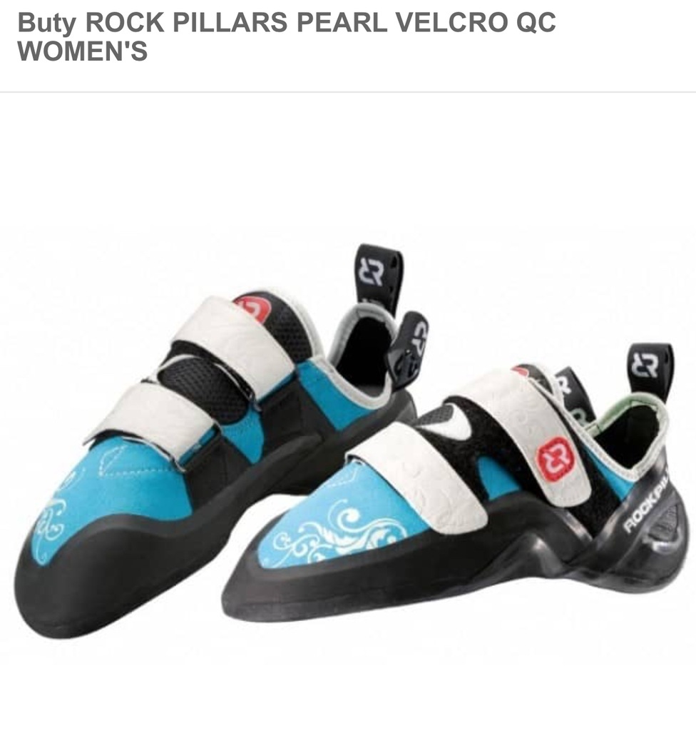 Buty wspinaczkowe ROCK PILLARS PEARL VELCRO QC WOM